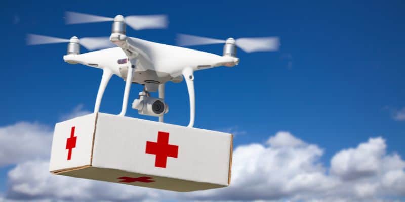 drone carrying pharmaceuticals